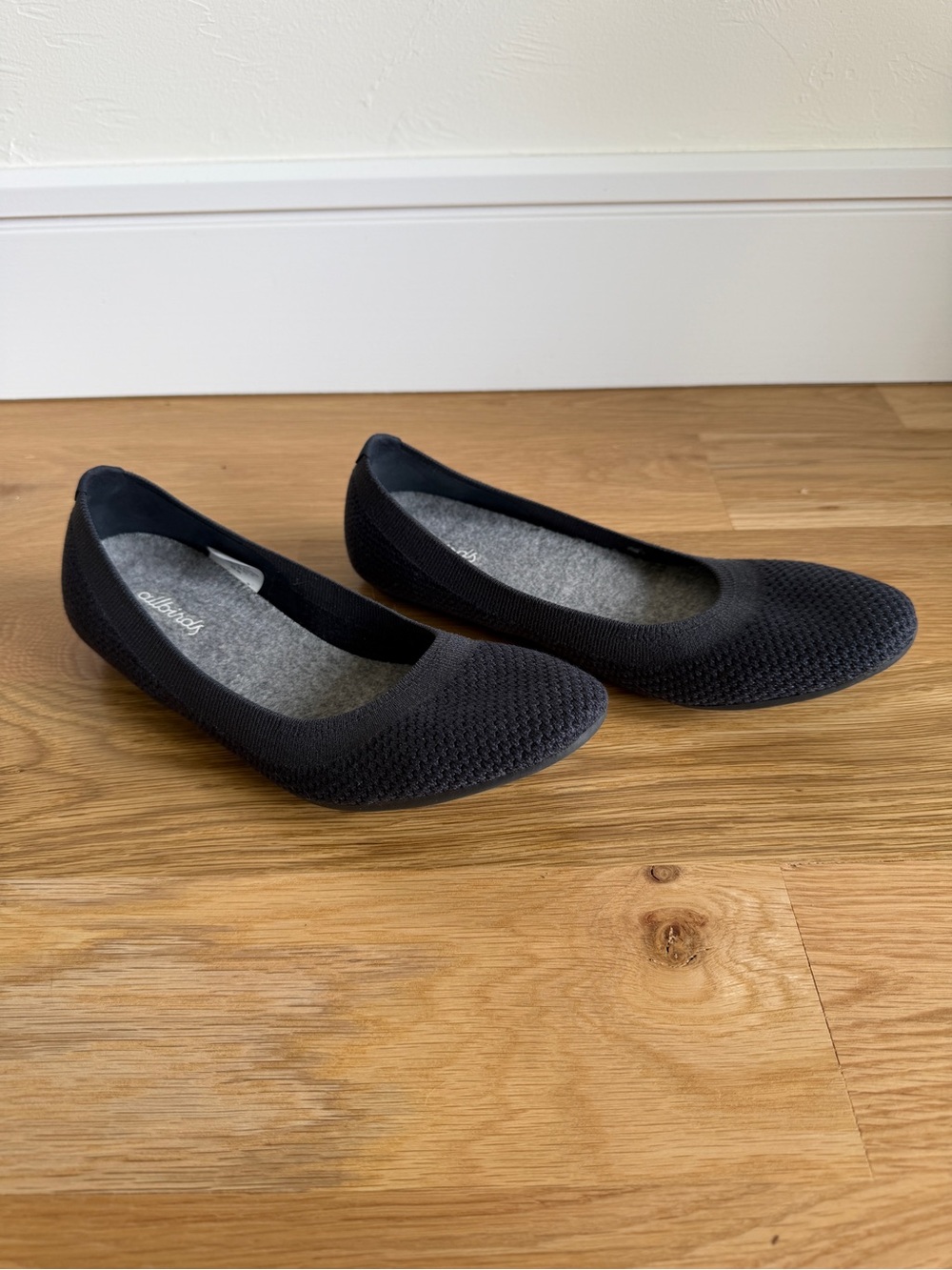 Allbirds Tree Breezer Navy Knit Ballet Flats - Size 8